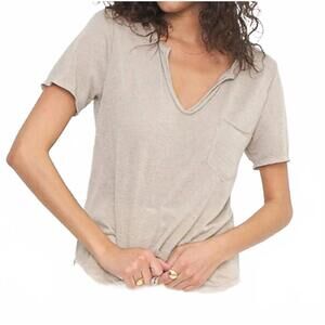 NEW PROJECT SOCIAL T sophia pocket v neck tee in sage